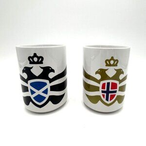 Iceland & Scotland Coat of Arms Mugs, XL, Crest, Celebrate Family Heritage